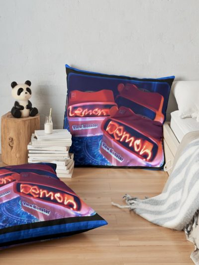 View Monster Album Cover Throw Pillow Official Lemon Demon Merch