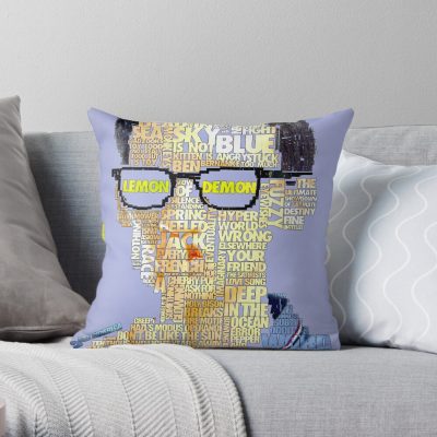 Lemon Demon Throw Pillow Official Lemon Demon Merch