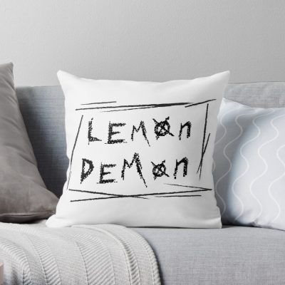 Metal Lemon Demon Throw Pillow Official Lemon Demon Merch