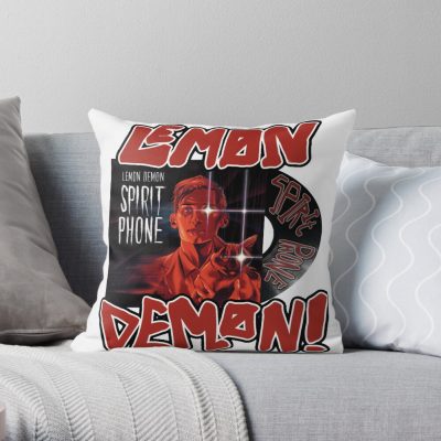 Lemon Demon! Spirit Phone Vinyl Throw Pillow Official Lemon Demon Merch