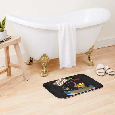 Lemon Demon Has Gone Fishing Bath Mat Official Lemon Demon Merch