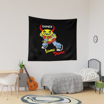 Gamer Lemon Demon Tapestry